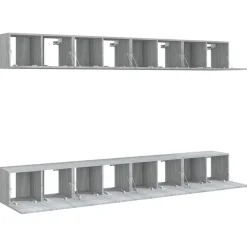 vidaXL Muebles Tv-Muebles TV 8 uds madera contrachapada 60x30x30 cm