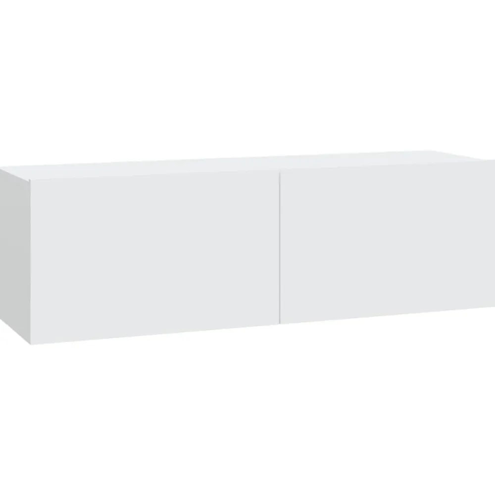 vidaXL Muebles Tv-Muebles TV de pared 2 uds madera ingeniería 100x30x30 cm