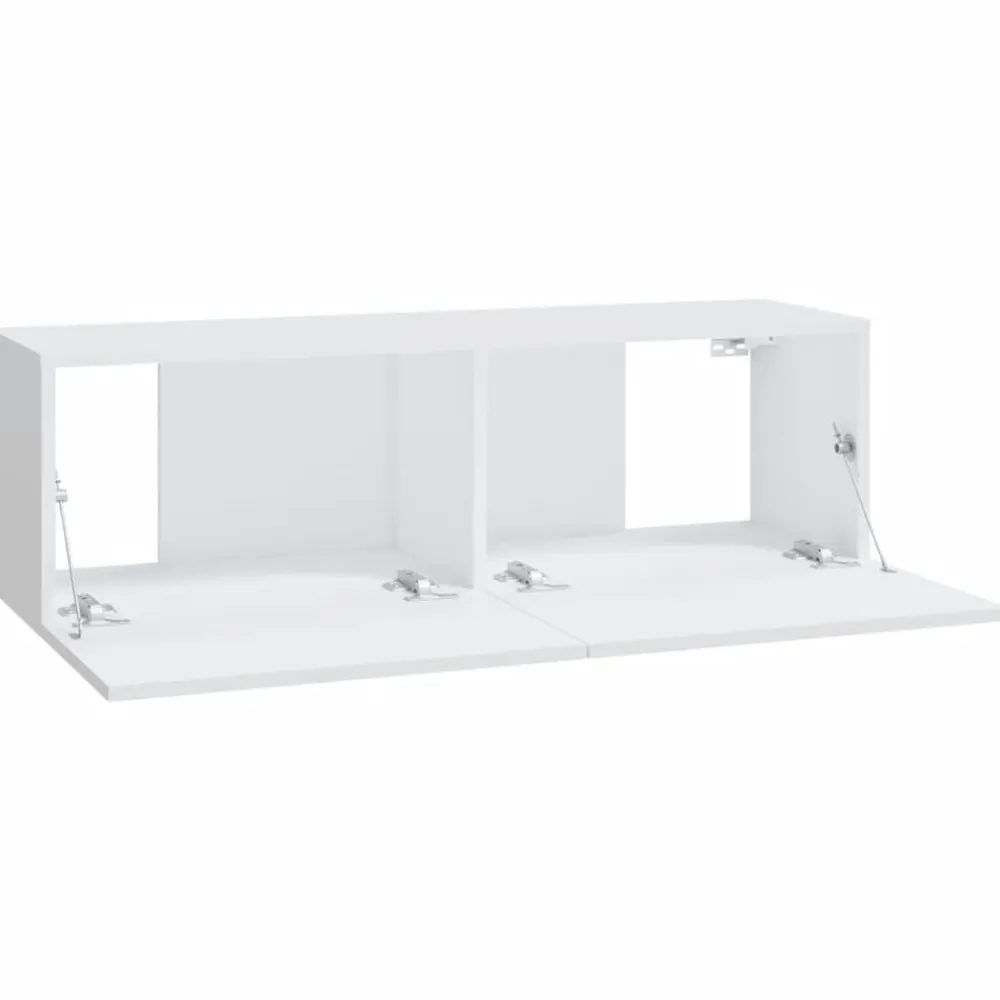 vidaXL Muebles Tv-Muebles TV de pared 2 uds madera ingeniería 100x30x30 cm
