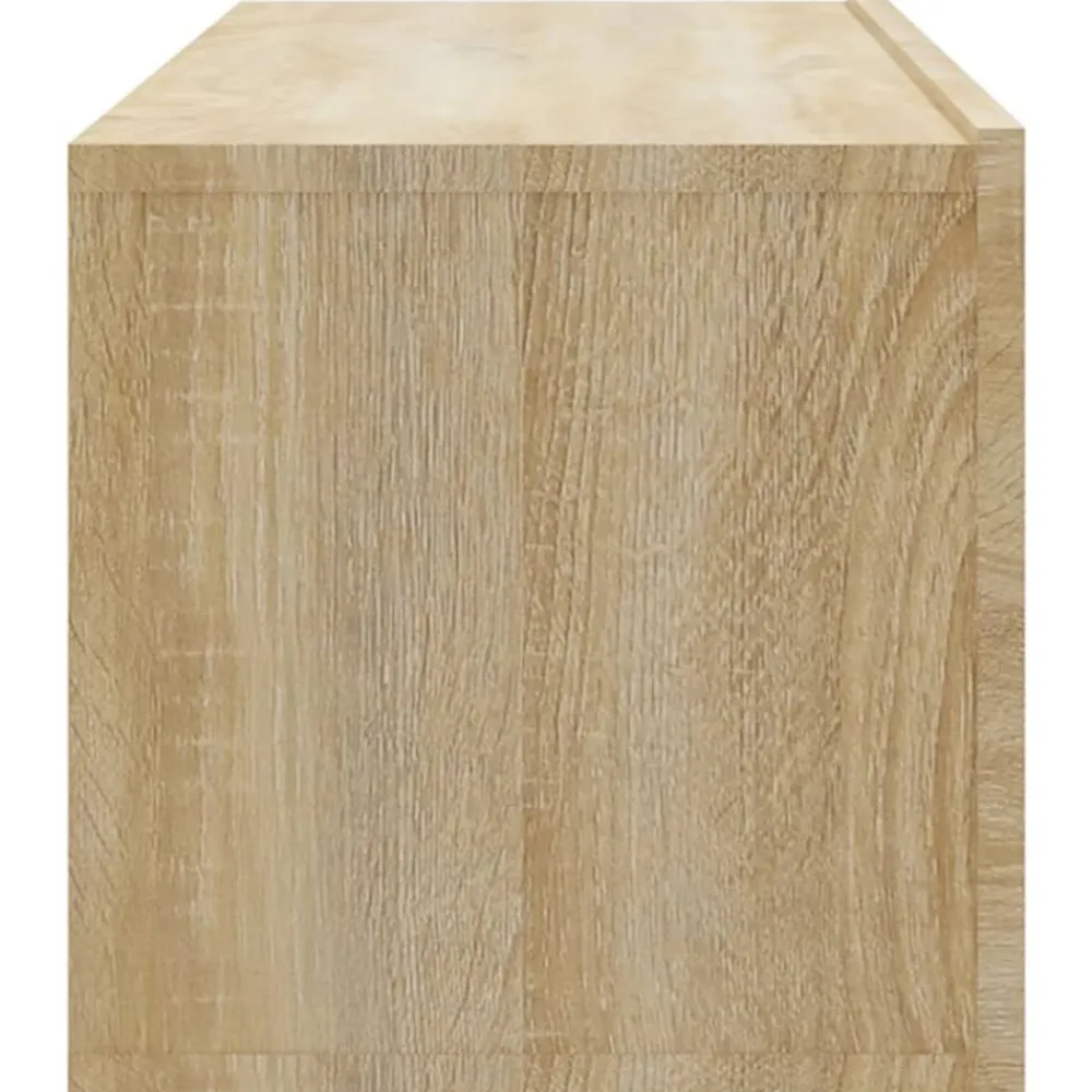 vidaXL Muebles Tv-Muebles TV de pared 2 uds madera ingeniería roble 100x30x30 cm