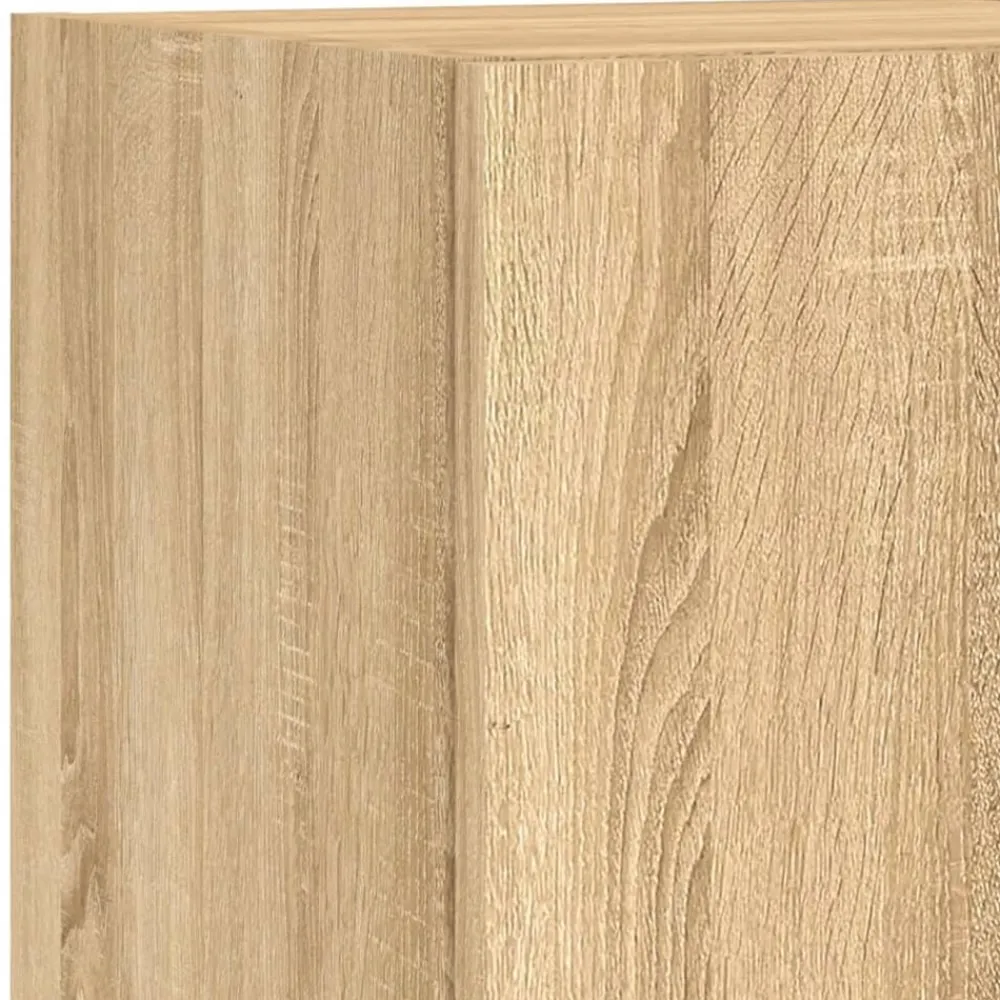 vidaXL Muebles TV pared con LED 5 pzas madera ingeniería Roble Sonoma Online