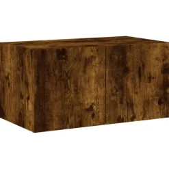 vidaXL Muebles Tv-Muebles TV pared con LED 5 pzas madera ingeniería