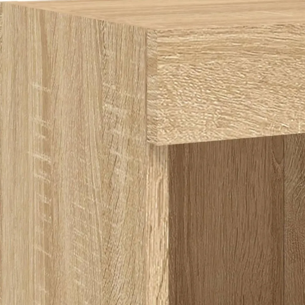vidaXL Muebles TV pared con LED 6 pzas madera ingeniería Roble Sonoma Sale