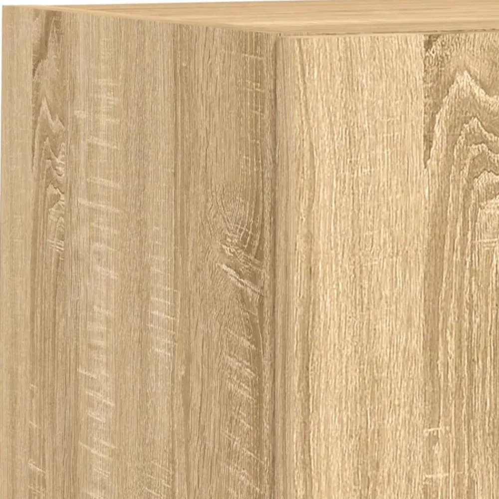 vidaXL Muebles Tv-Muebles TV pared con LED 8 pzas madera ingeniería