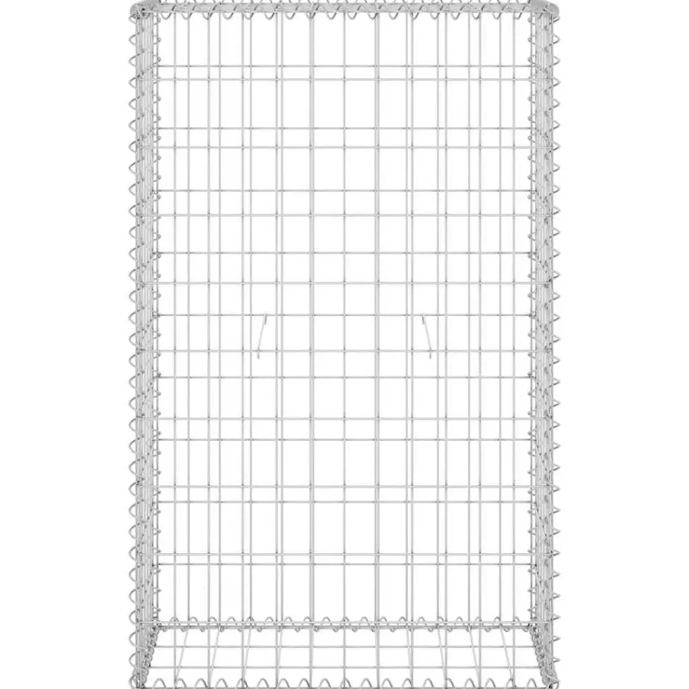vidaXL Muro de gaviones con cubiertas acero galvanizado 60x30x100 cm Online
