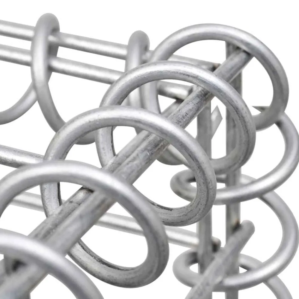 vidaXL Muro de gaviones con cubiertas acero galvanizado 60x30x100 cm Online