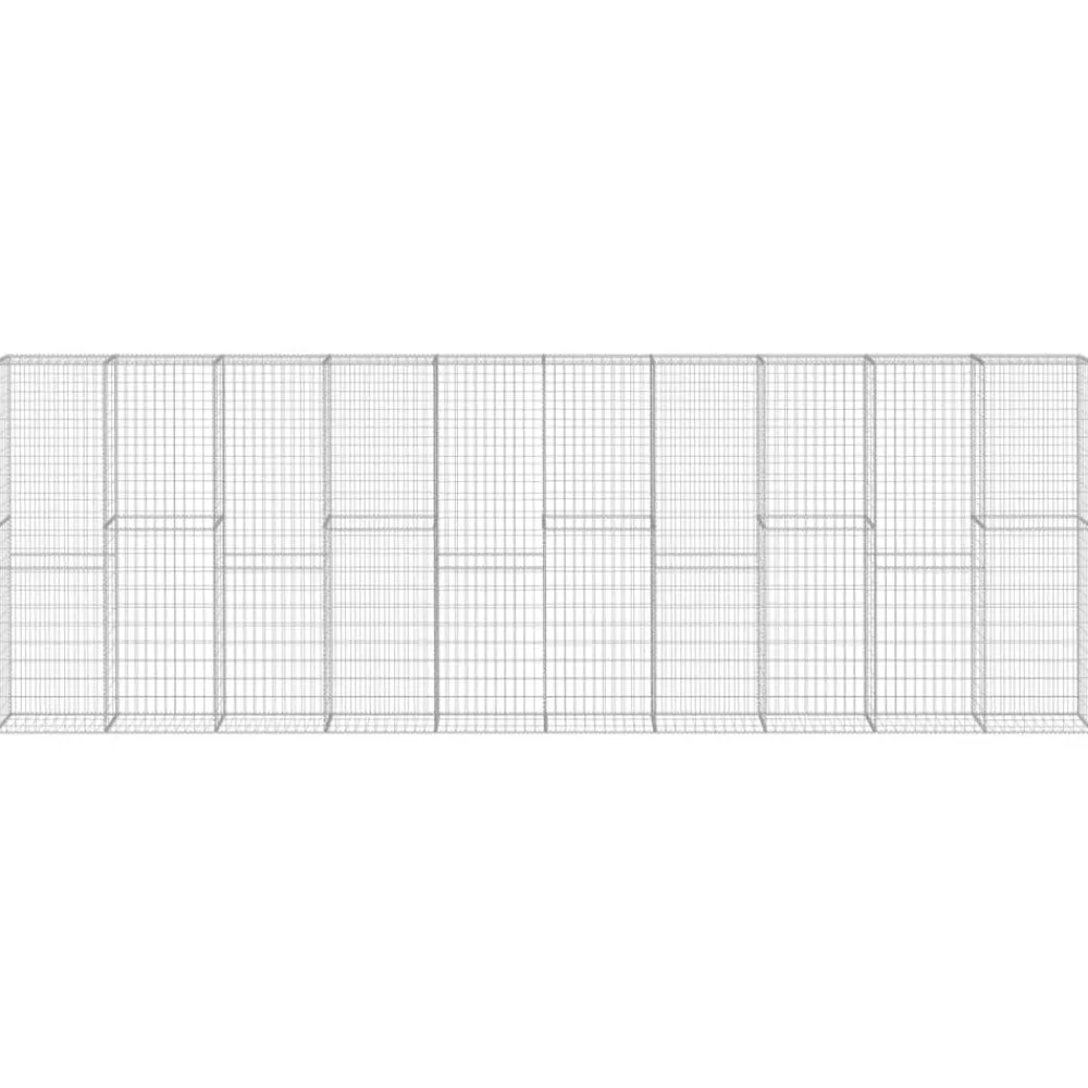 vidaXL Muro de gaviones con cubiertas acero galvanizado 600x30x200 cm New
