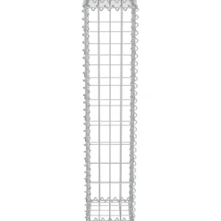 vidaXL Vallas De Jardín-Muro de gaviones con cubiertas acero galvanizado 20x20x100 cm