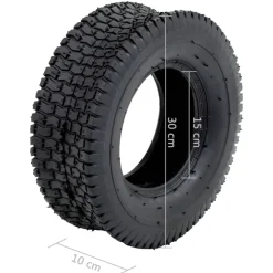 vidaXL Neumático para carretilla caucho 13x5.00-6 4PR