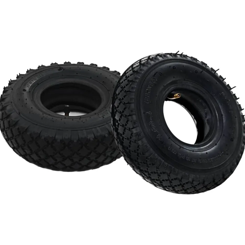 vidaXL Neumáticos con cámaras internas carretilla 2 uds 3.00-4 260x85