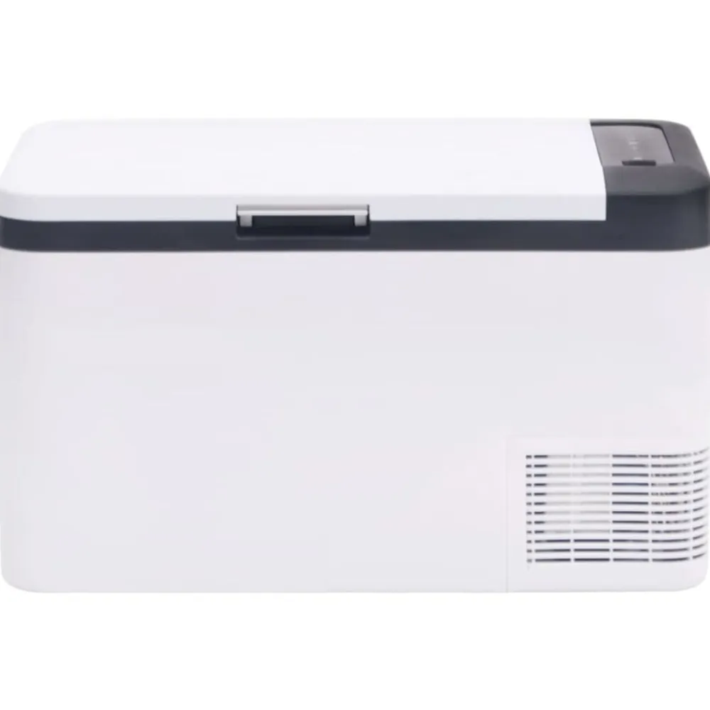 vidaXL Nevera con asa PP y PE negro y blanco 25 L Online
