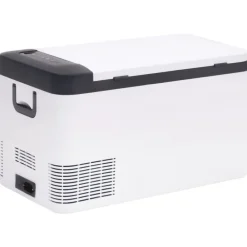 vidaXL Nevera con asa PP y PE negro y blanco 18 L Sale