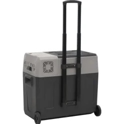 vidaXL Nevera con ruedas y asa polipropileno negro y gris 40 L Online