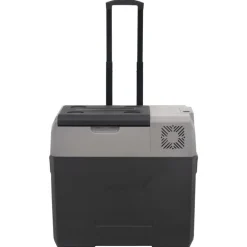 vidaXL Cocina Y Comedor-Nevera con ruedas y asa polipropileno negro y gris 50 L