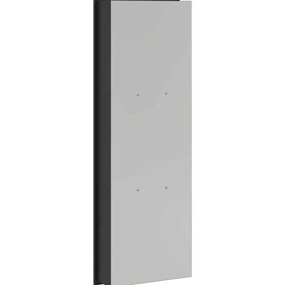 vidaXL Fontanería-Nichos de Ducha Negro 92 x 32 x 10 cm Acero inoxidable