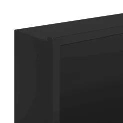 vidaXL Fontanería-Nichos de Ducha Negro 92 x 32 x 10 cm Acero inoxidable