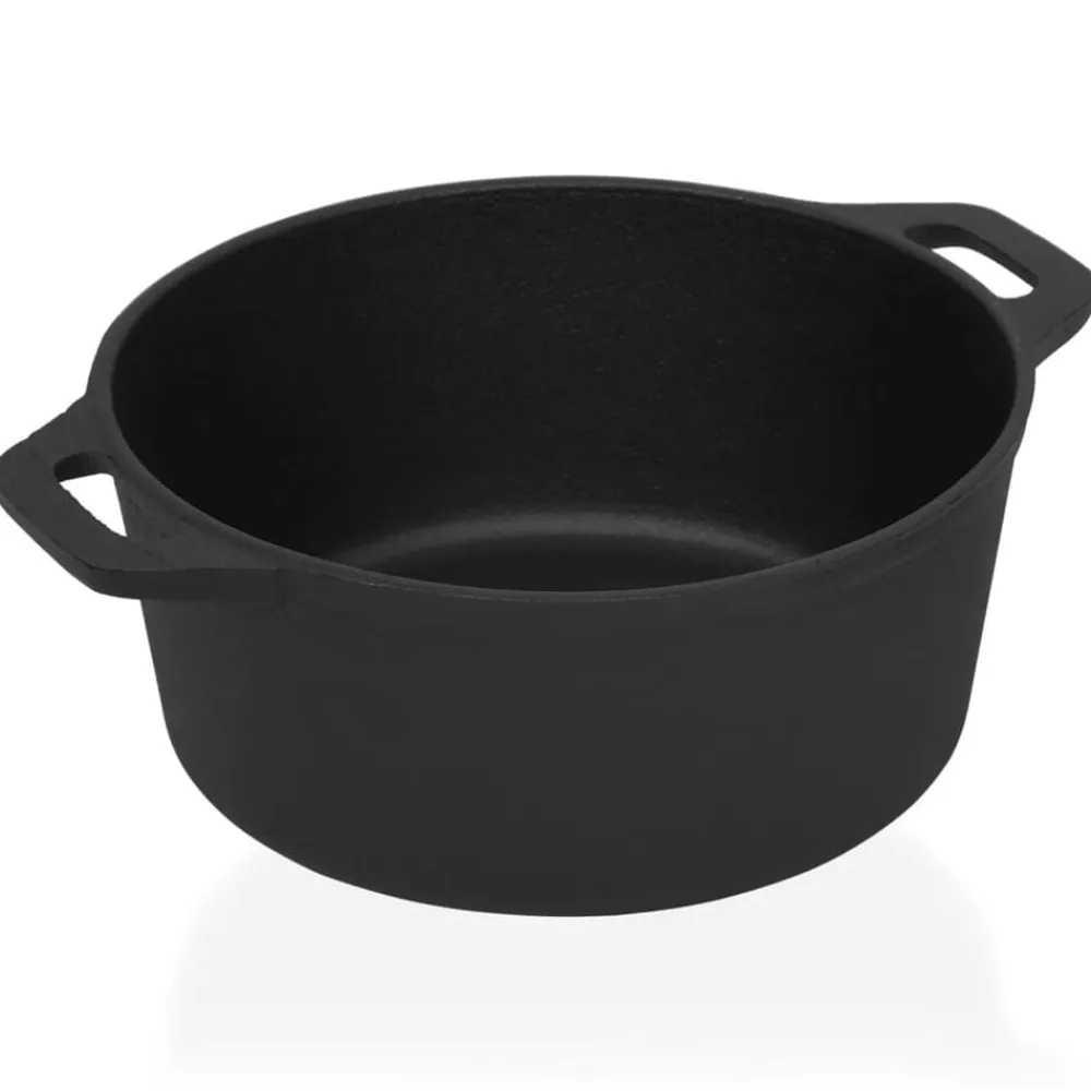 vidaXL Olla de hierro fundido Ø26,5 cm New