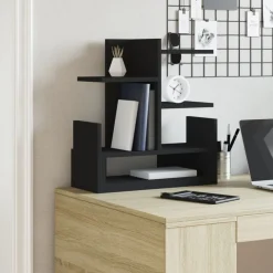 vidaXL Material De Oficina-Organizador de escritorio madera ingeniería 49x20x52,5 cm