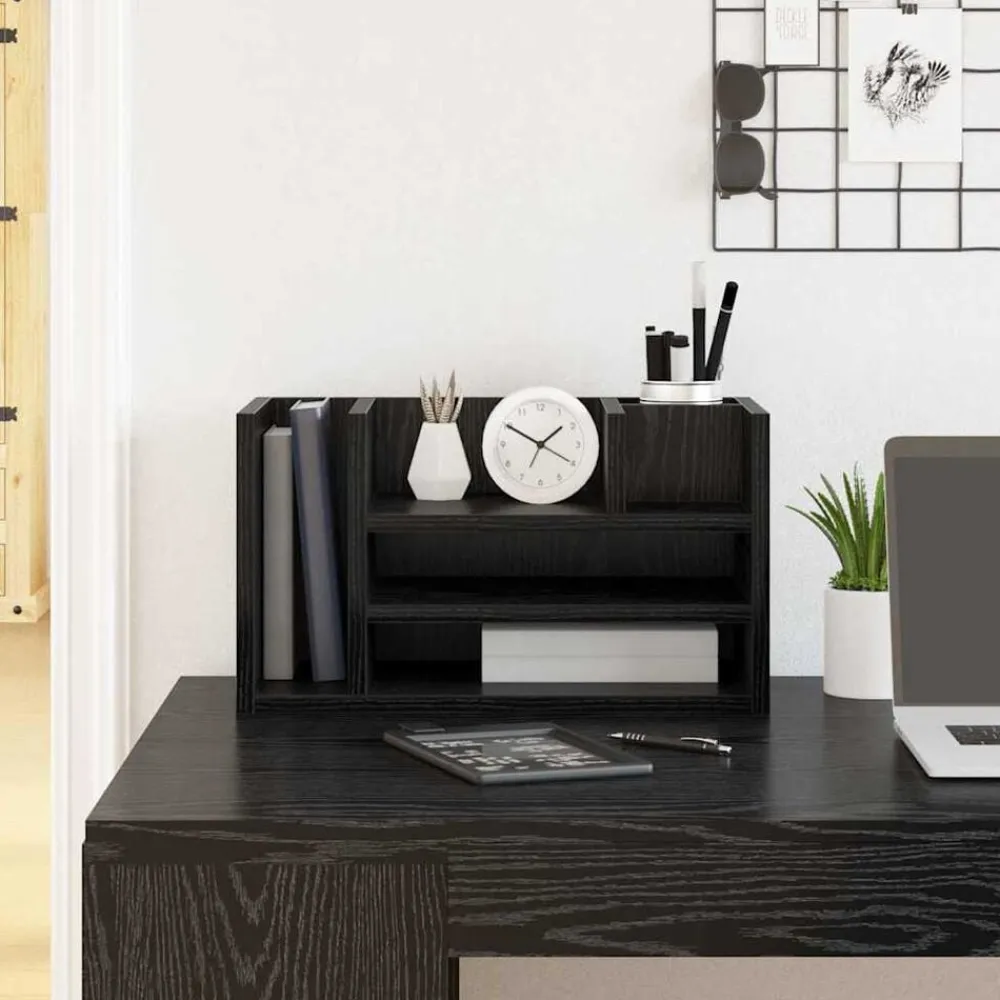 vidaXL Material De Oficina-Organizador de Escritorio Madera vieja 44,5 x 24 x 25 cm