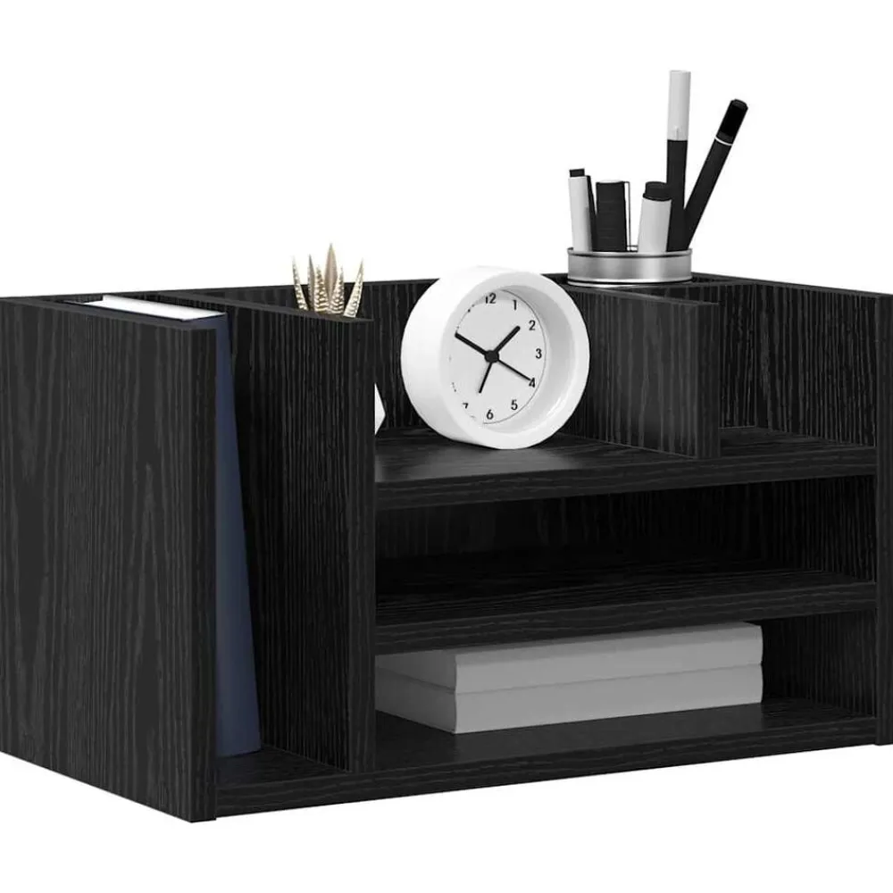 vidaXL Material De Oficina-Organizador de Escritorio Madera vieja 44,5 x 24 x 25 cm