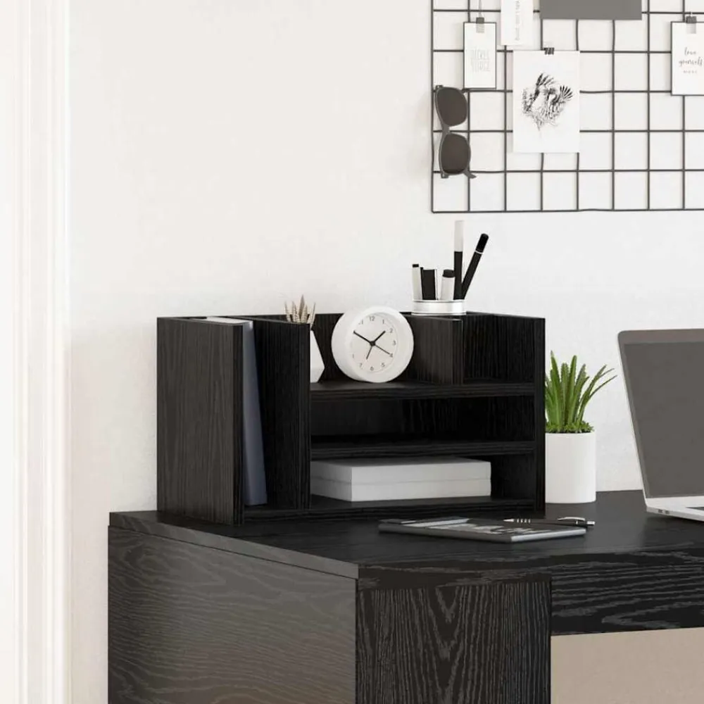 vidaXL Material De Oficina-Organizador de Escritorio Madera vieja 44,5 x 24 x 25 cm