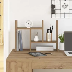 vidaXL Organizador de Escritorio Roble artesanal 34,5 x 15,5 x 35,5 cm Roble artisan Best