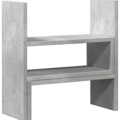 vidaXL Electrónica-Organizador de escritorio ajustable gris hormigón 40x17x41 cm