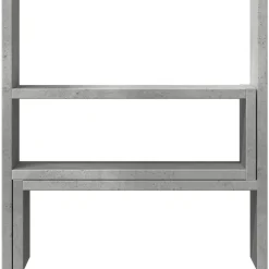 vidaXL Electrónica-Organizador de escritorio ajustable gris hormigón 40x17x41 cm