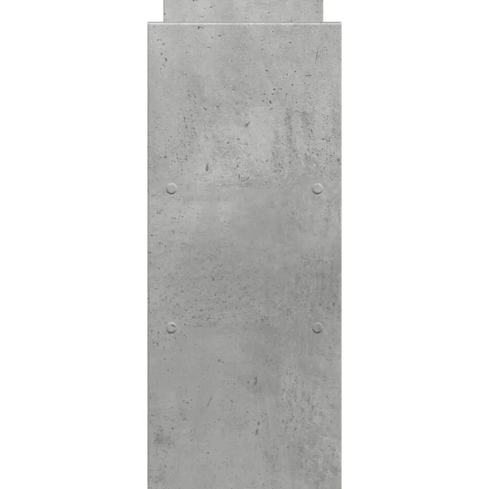 vidaXL Electrónica-Organizador de escritorio ajustable gris hormigón 40x17x41 cm