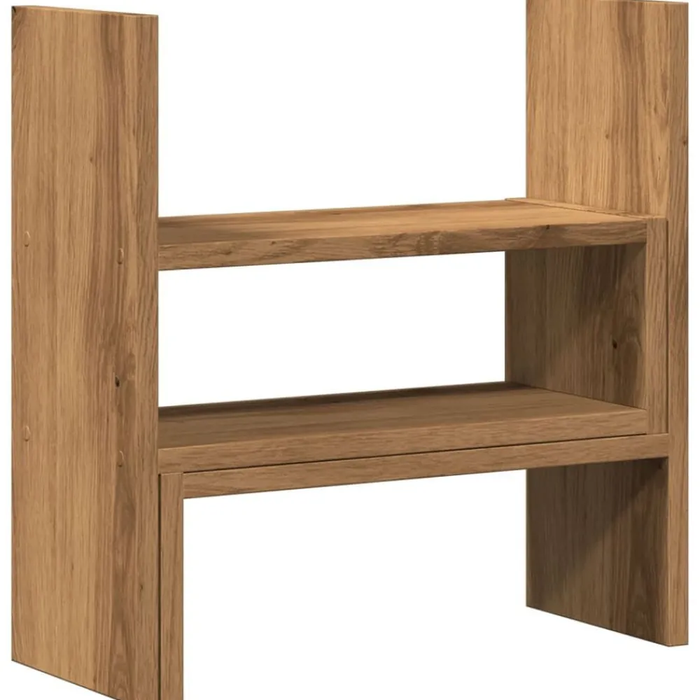 vidaXL Organizador de escritorio ajustable roble artisian 40x17x41 cm Roble artisan Online