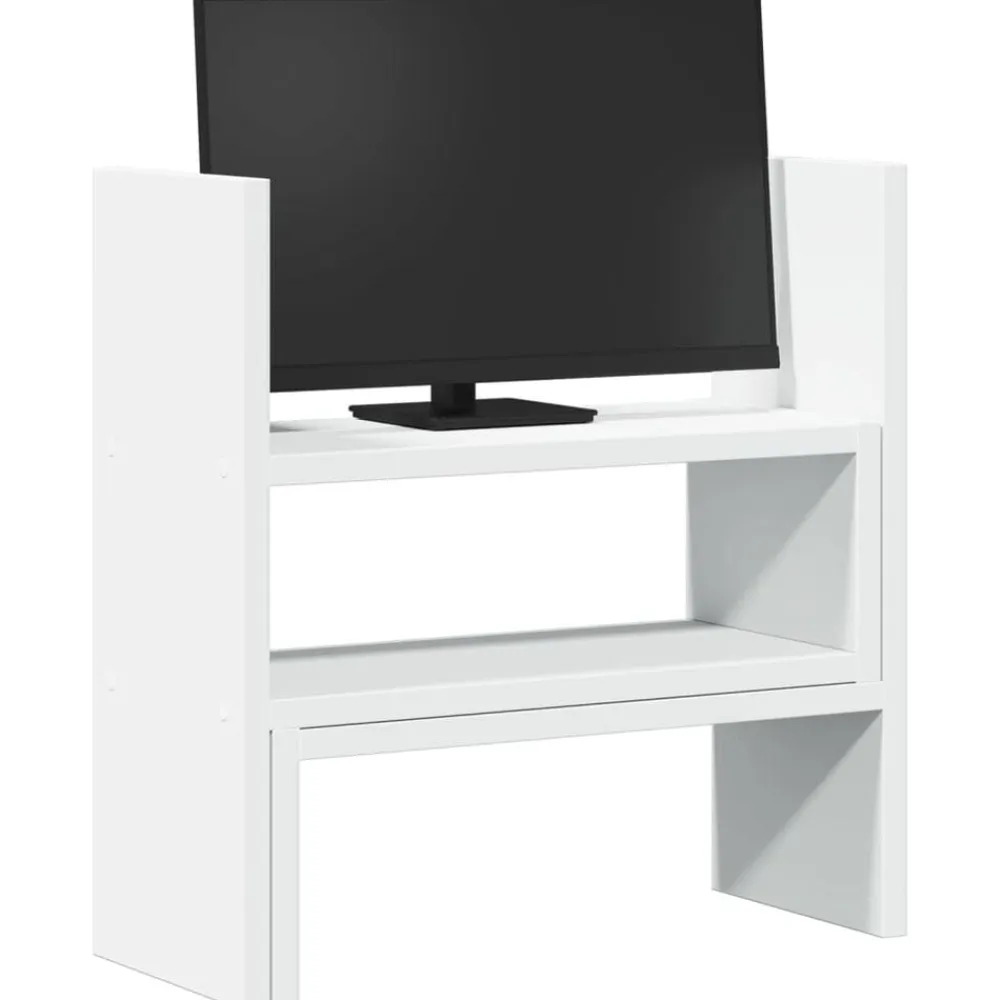 vidaXL Electrónica-Organizador de escritorio ajustable madera 40x17x41 cm