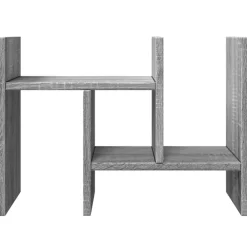 vidaXL Material De Oficina-Organizador escritorio madera ingeniería gris 34,5x15,5x35,5 cm