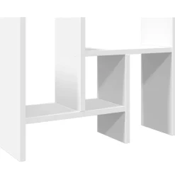 vidaXL Organizador escritorio madera 34,5x15,5x35,5 cm Blanco Outlet