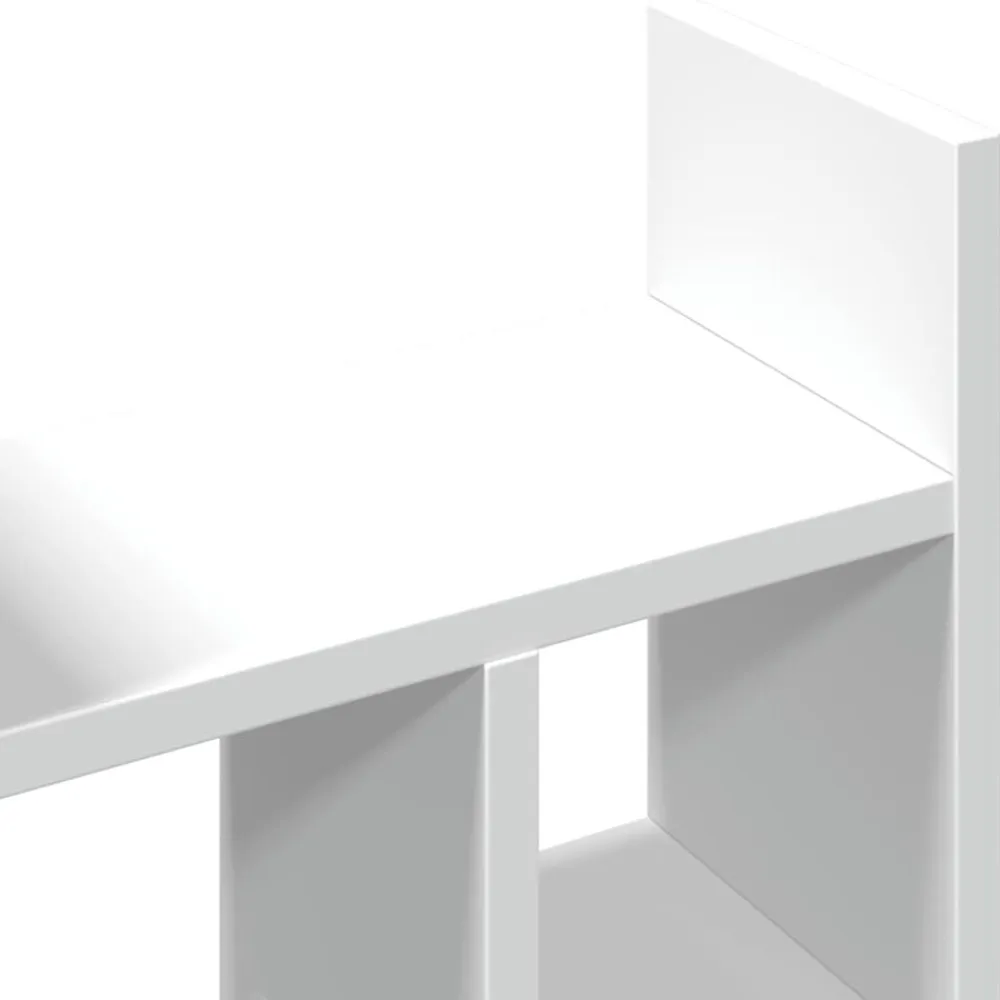 vidaXL Organizador escritorio madera 34,5x15,5x35,5 cm Blanco Outlet