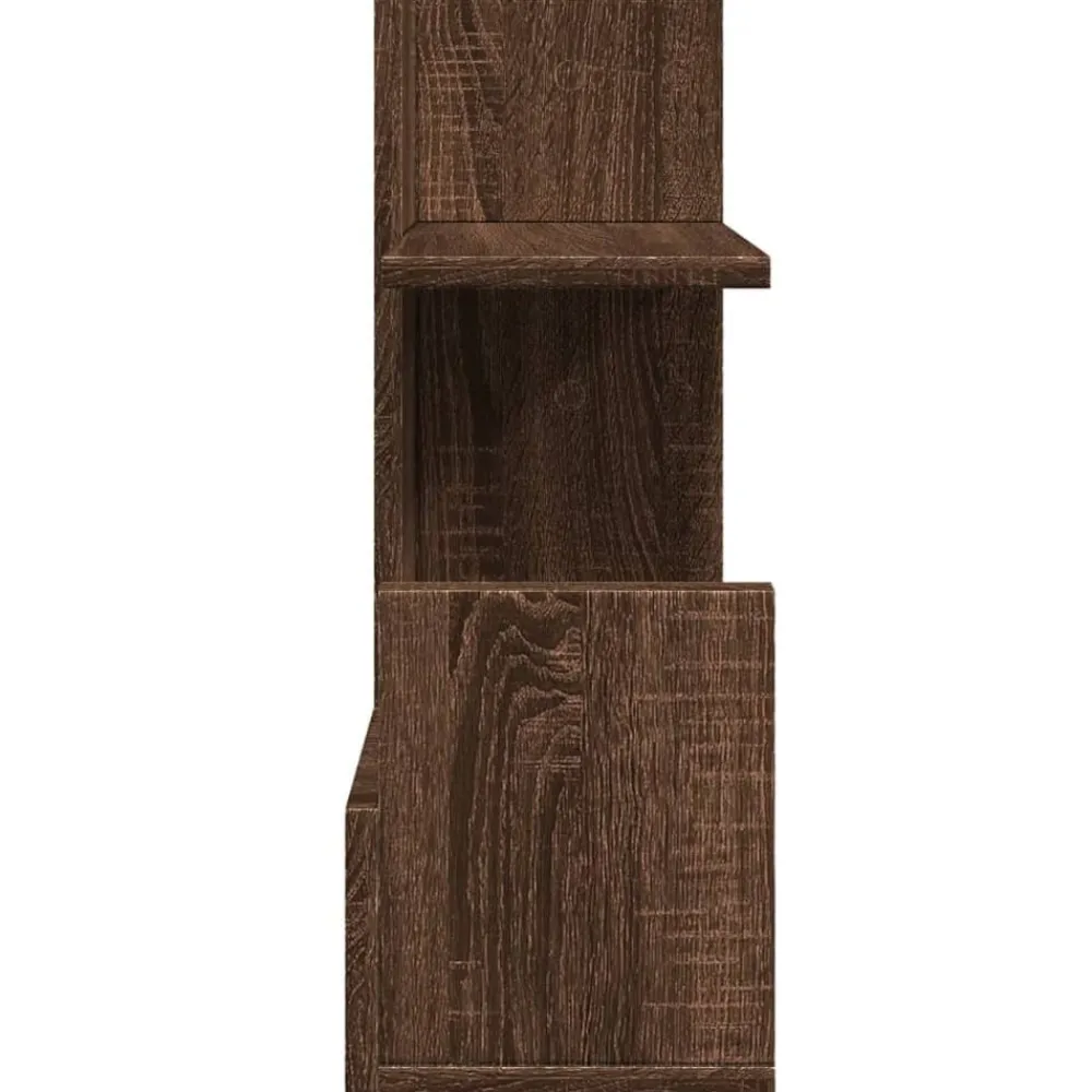 vidaXL Material De Oficina-Organizador escritorio madera ingeniería marrón 49x20x52,5 cm