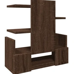 vidaXL Material De Oficina-Organizador escritorio madera ingeniería marrón 49x20x52,5 cm