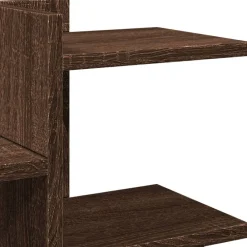 vidaXL Material De Oficina-Organizador escritorio madera ingeniería marrón 49x20x52,5 cm