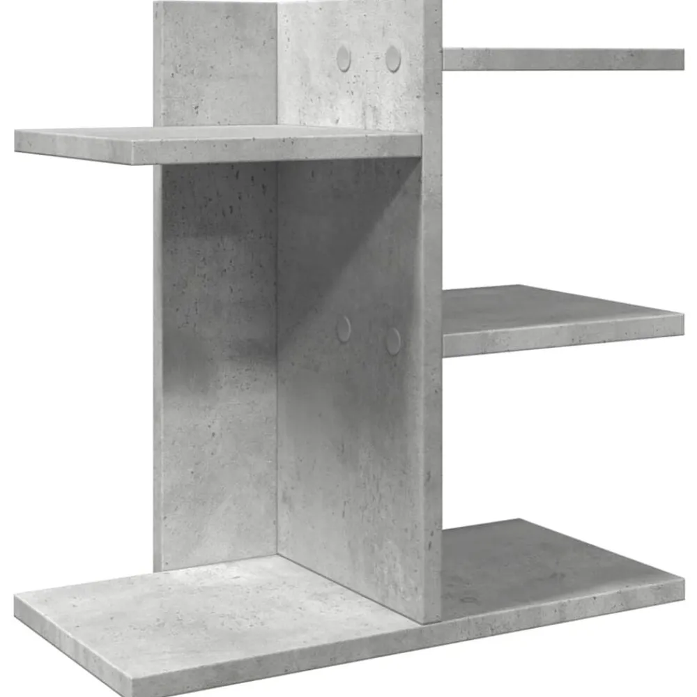 vidaXL Material De Oficina-Organizador escritorio madera ingeniería hormigón 42x21,5x42 cm