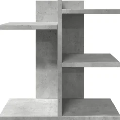 vidaXL Material De Oficina-Organizador escritorio madera ingeniería hormigón 42x21,5x42 cm