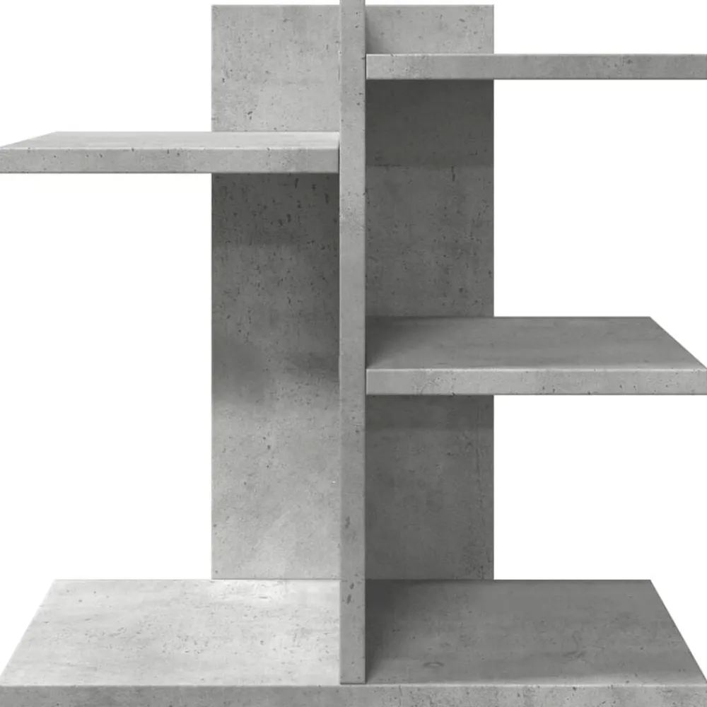 vidaXL Material De Oficina-Organizador escritorio madera ingeniería hormigón 42x21,5x42 cm