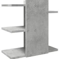 vidaXL Material De Oficina-Organizador escritorio madera ingeniería hormigón 42x21,5x42 cm