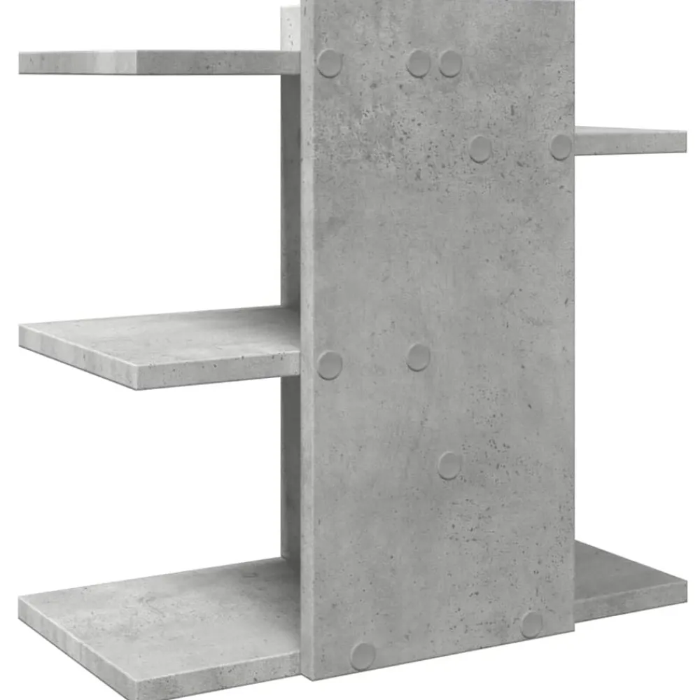 vidaXL Material De Oficina-Organizador escritorio madera ingeniería hormigón 42x21,5x42 cm