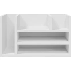 vidaXL Organizador escritorio madera ingeniería hormigón 44,5x24x25 cm Gris hormig&oacute;n Best
