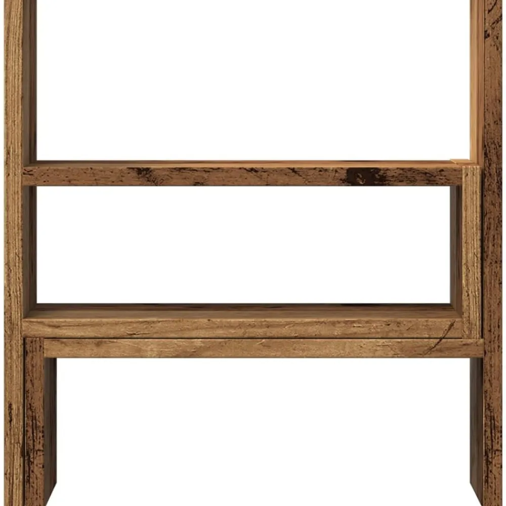 vidaXL Electrónica-Organizador escritorio ajustable madera envejecida 40x17x41 cm