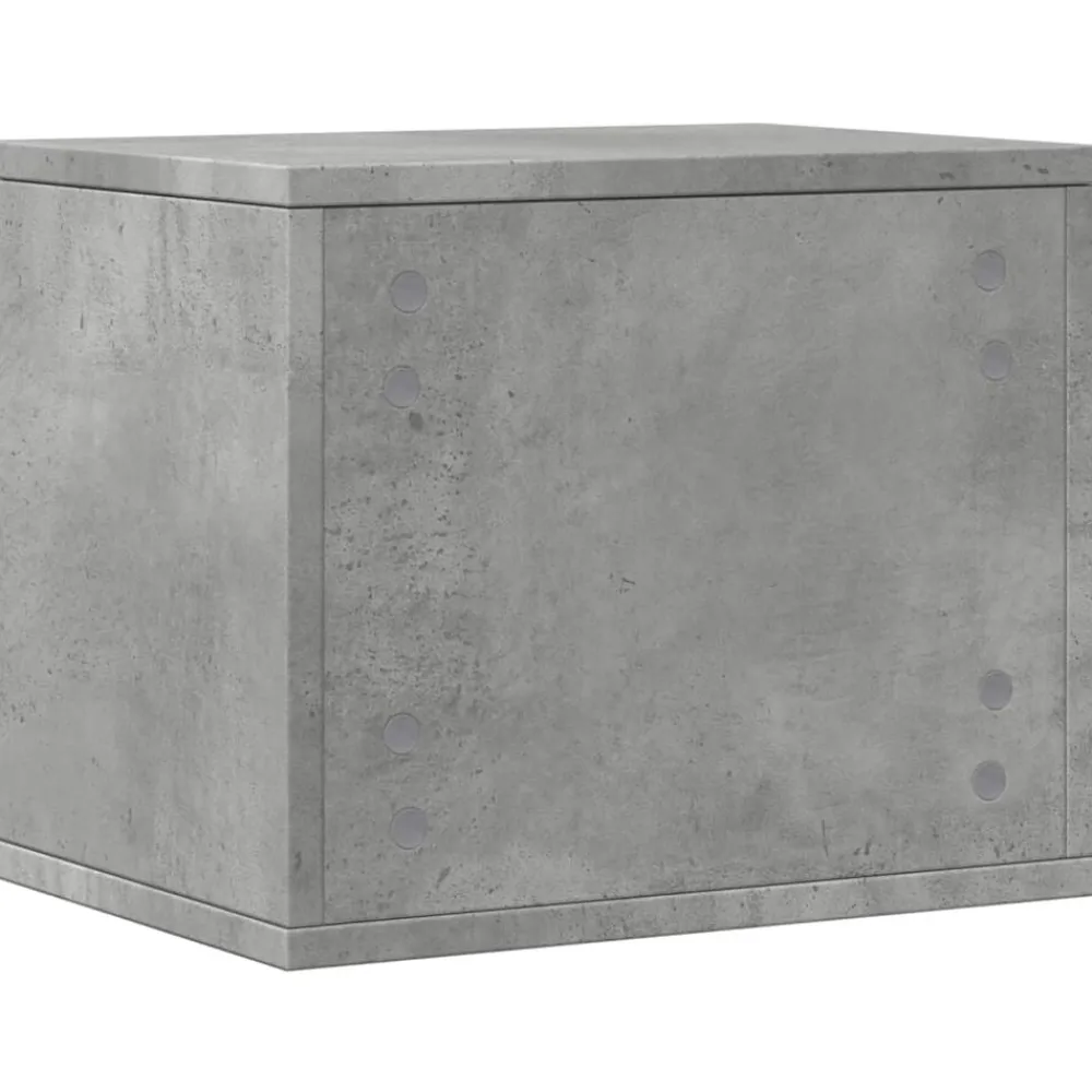 vidaXL Material De Oficina-Organizador escritorio madera ingeniería hormigón 36x26x29,5 cm
