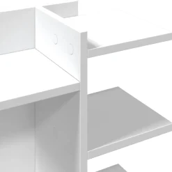 vidaXL Organizador escritorio madera ingeniería 42x21,5x42 cm Blanco Hot