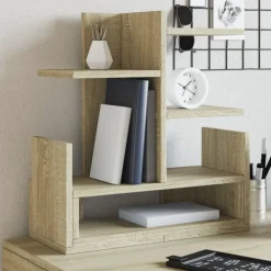 vidaXL Material De Oficina-Organizador escritorio madera color 49x20x52,5 cm