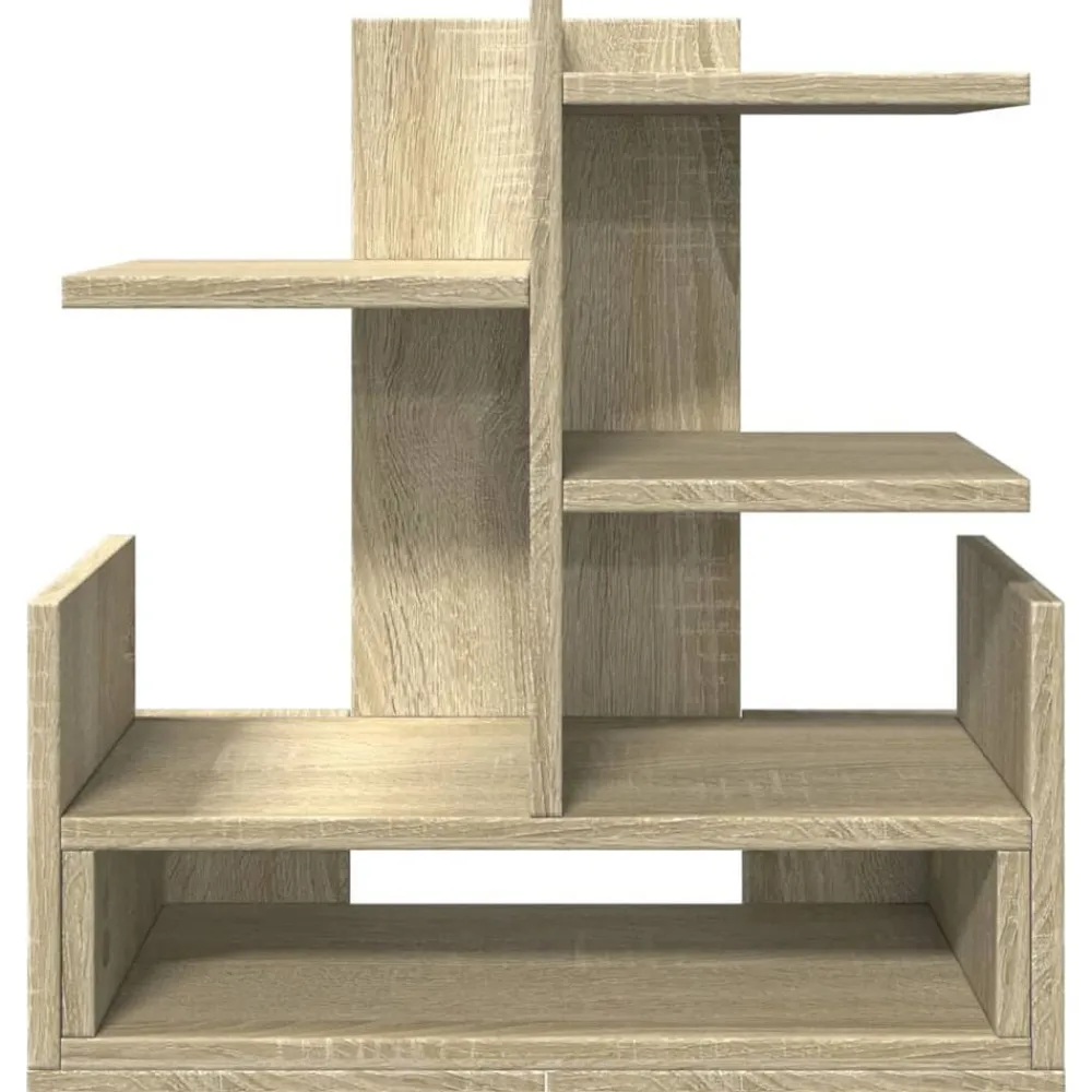 vidaXL Material De Oficina-Organizador escritorio madera color 49x20x52,5 cm