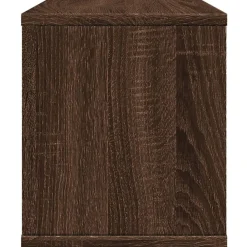 vidaXL Organizador escritorio madera ingeniería marrón 36x26x29,5 cm Marr&oacute;n roble Discount