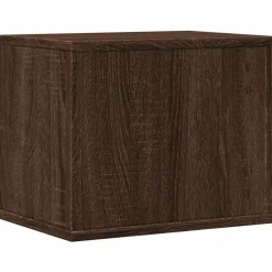 vidaXL Organizador escritorio madera ingeniería marrón 36x26x29,5 cm Marr&oacute;n roble Discount